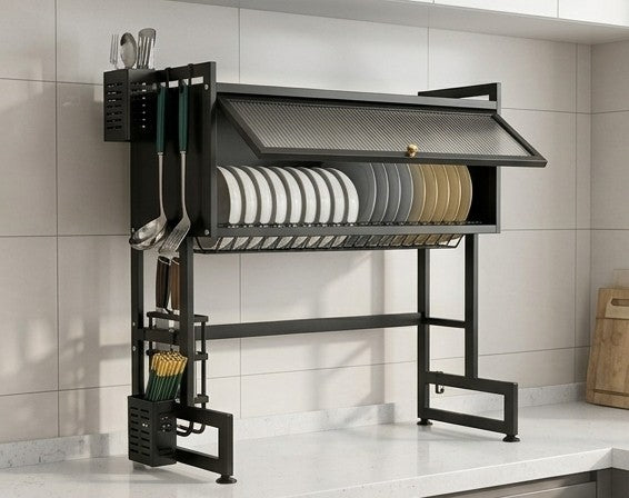 Over Sink Kitchen Organizer Rack And Cabinet