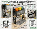 Over Sink Kitchen Organizer Rack And Cabinet