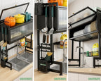 Over Sink Kitchen Organizer Rack And Cabinet
